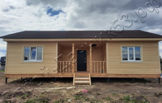 1 Брусовой дом ОД–14, 7×8, 56М², Ленинградская область, Волосовский район, деревня Торосово (5)